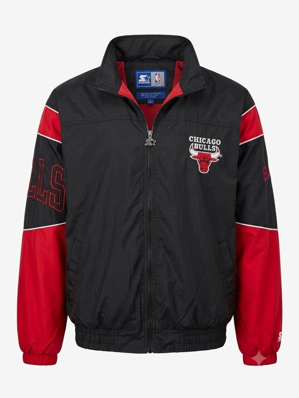 STARTER Chicago Bulls Black and Red Kids Puffer Jacket
